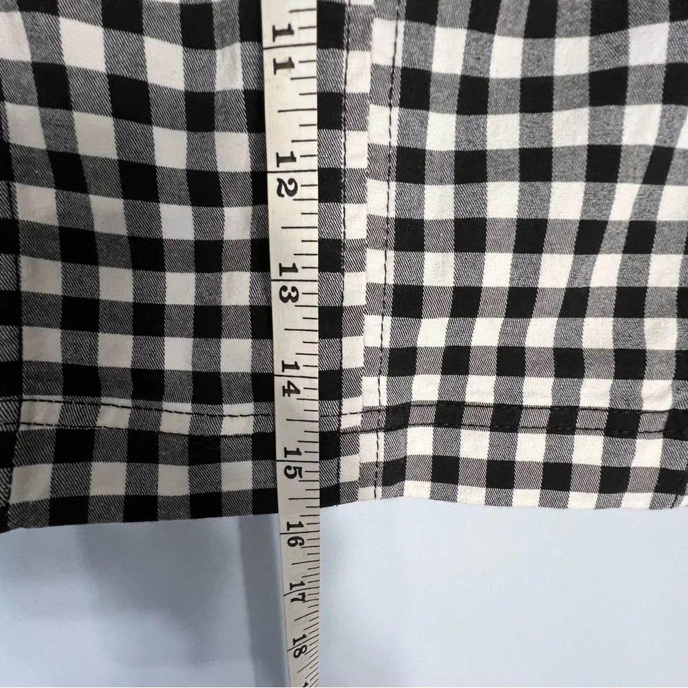 Free People Black and White Checkered Mini Skirt - Picture 5 of 8